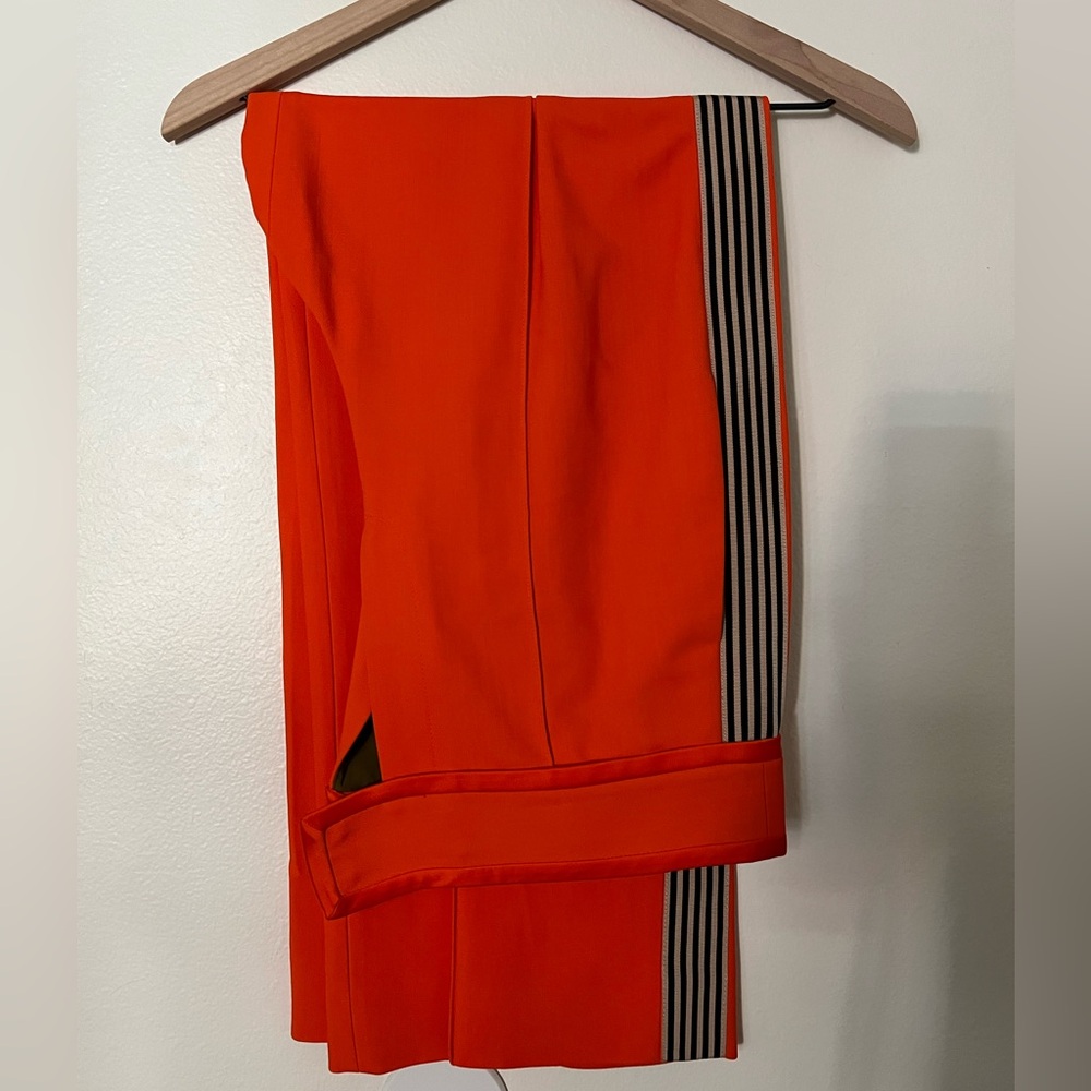 Orange wide legged Diane Von Fustenberg pants size 10